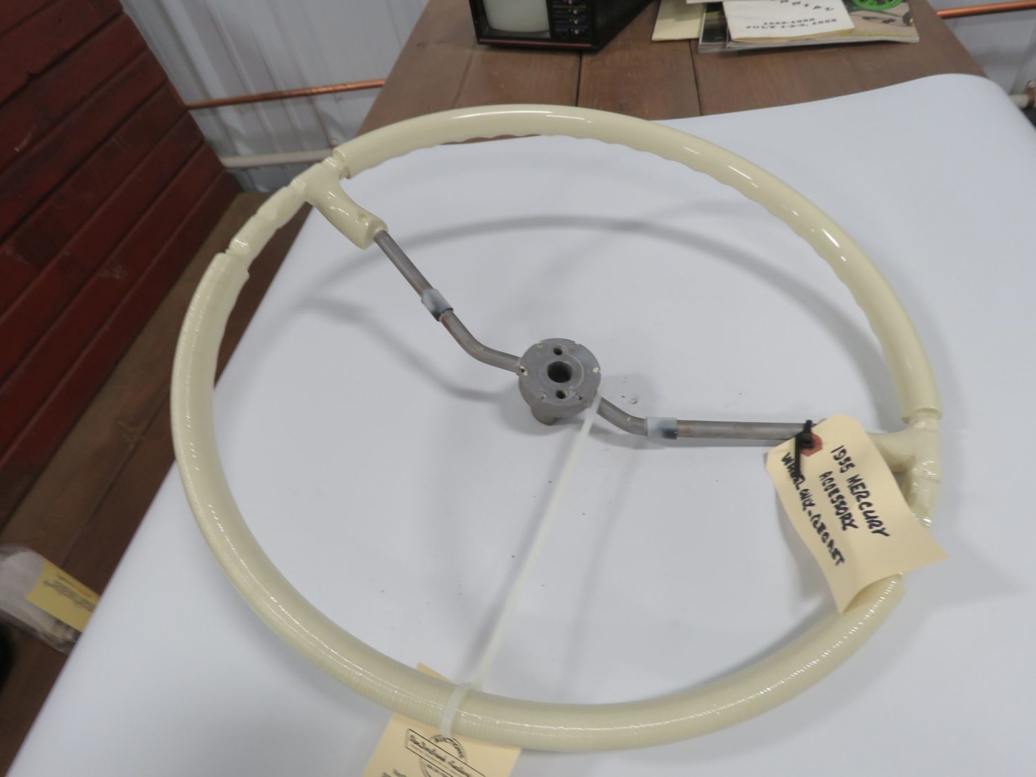 1955 Mercury Steering Wheel w/horn ring - Image 1