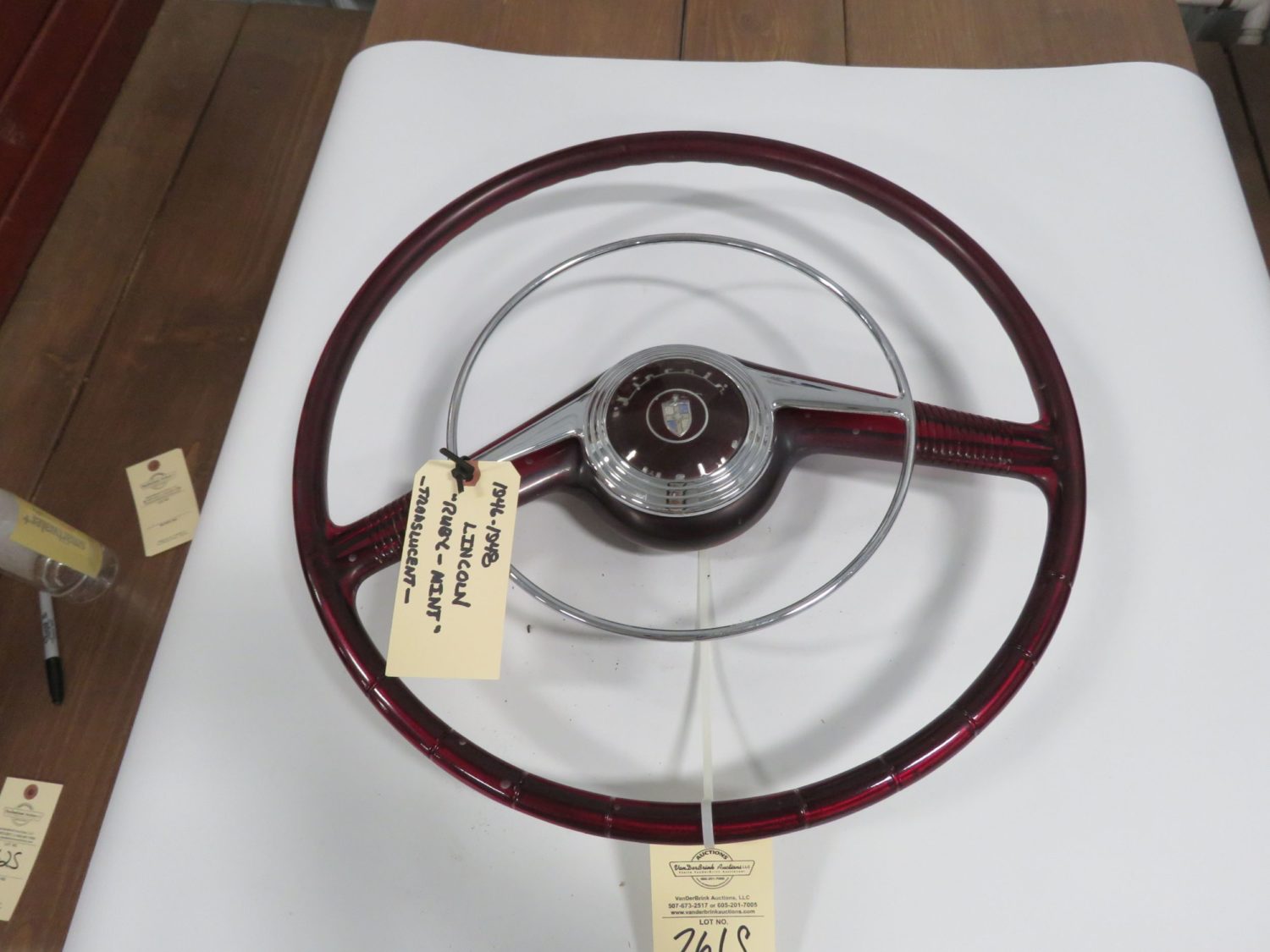 1946-1948 Lincoln Original Steering Wheel  - Image 1